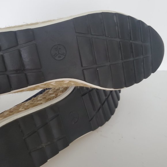 Women's Blue Suede Shoes Loafers Slip On Espadrilles Moccasins Deck Shoes Preppy - Picture 8 of 8